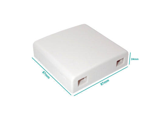 BOX-2 Caja Blanca de Terminación para Fibra NAP con 2 Manguitos y 2 CL Recta IP20