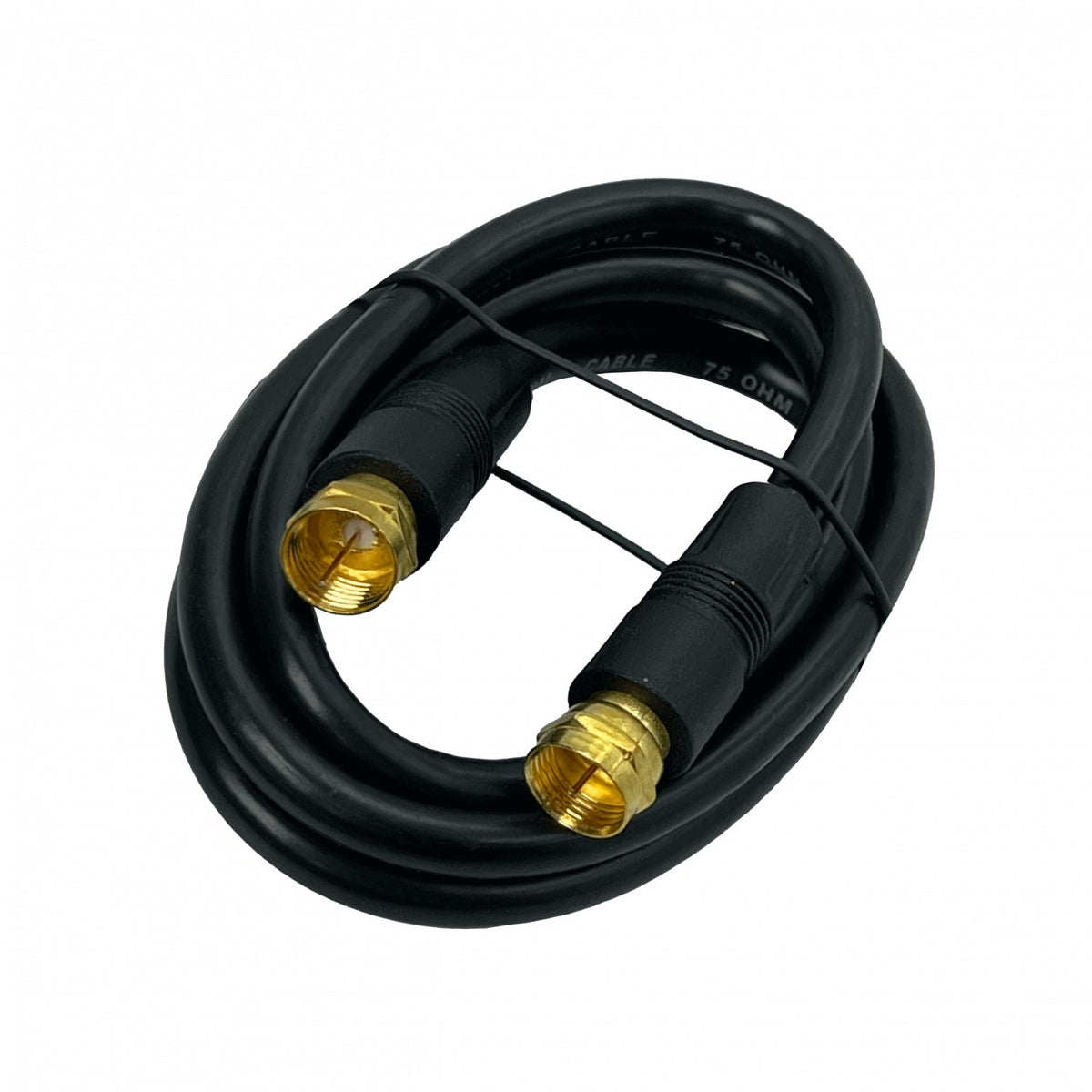 MV-806 MACROTEL Cable Coaxial RG59 Macho-Hembra Macho-Hembra 1 metro Negro para TV por Cable