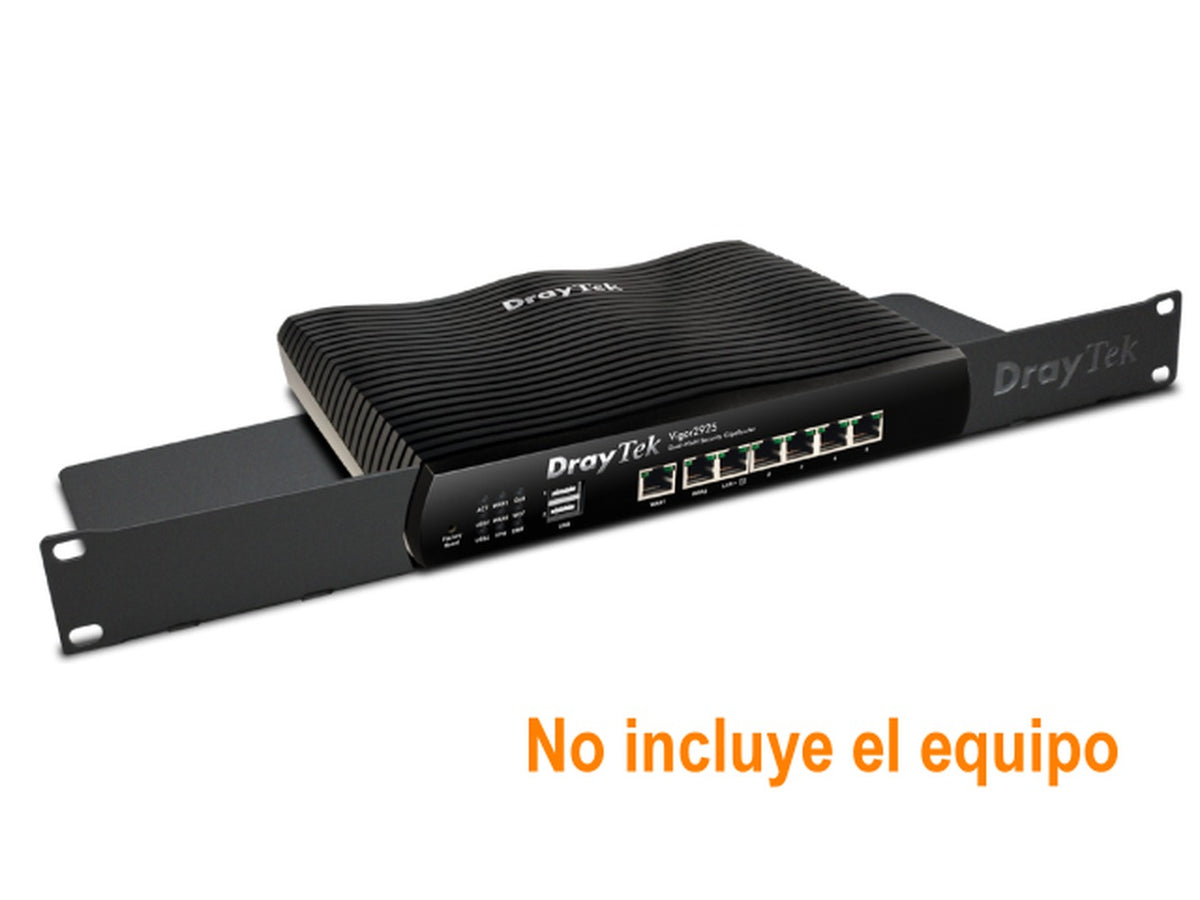 RM1 DRAYTEK Soporte Metálico para Montaje en Rack 1U Color Negro Compatible con Vigor