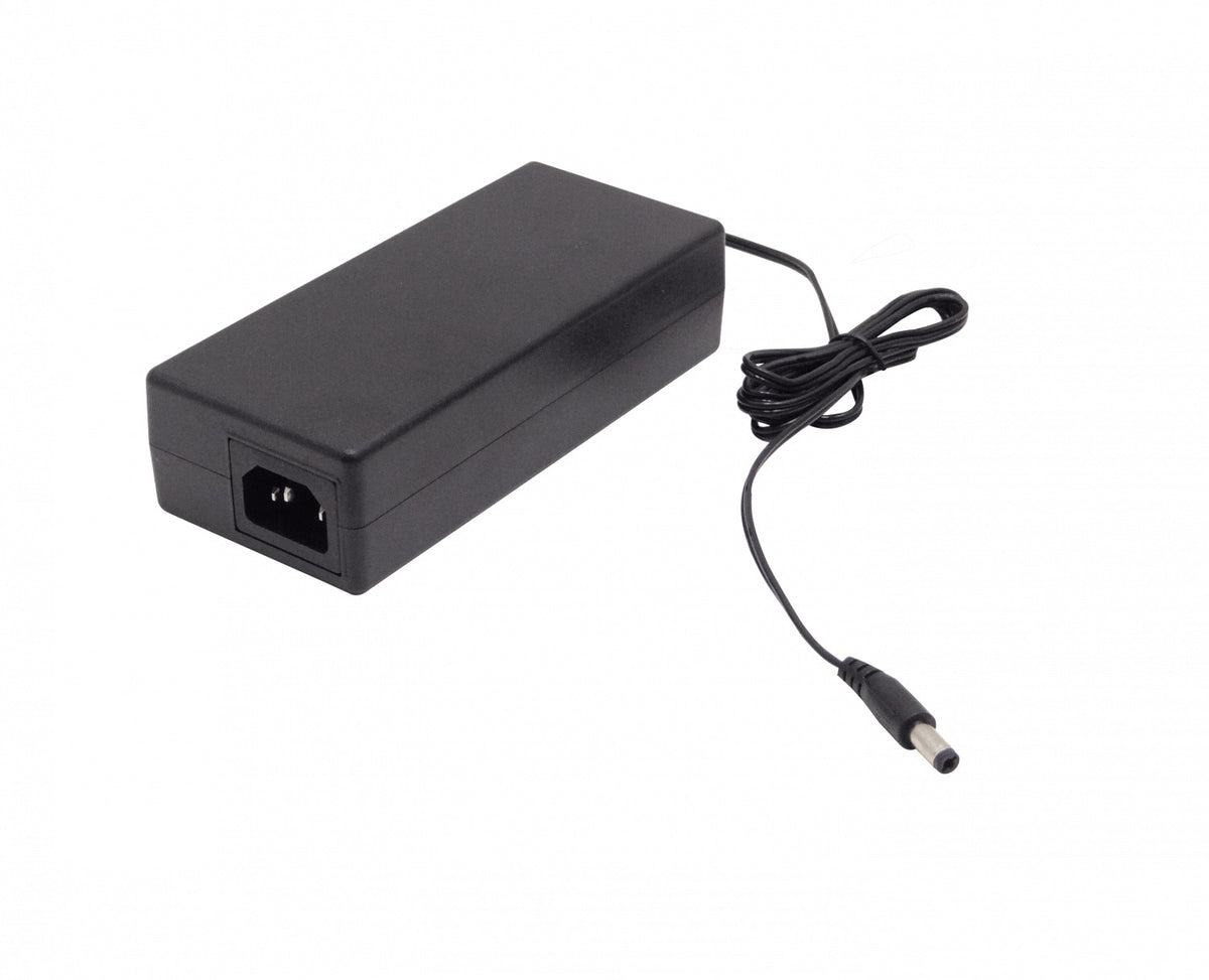 F48-W96 MIKROTIK Adaptador de alimentación de 48 VCC y 96 W (2,0 A), conector tipo plug de 5,5 x 2,1 mm, modelo 48V2A96W, necesita cable de conexión eléctrica.
