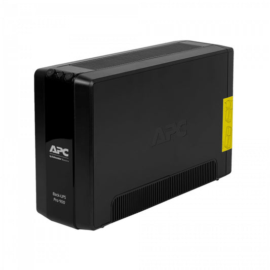 BR900MI APC Sistema de alimentación ininterrumpida de 900 VA / 540 W, batería de 68 Wh con 1 módulo de 9,4 Ah, tiempo de transferencia de 10 ms, 6 tomas C13, 1 entrada C14, puertos USB y serial, rango de entrada 176-294 VCA