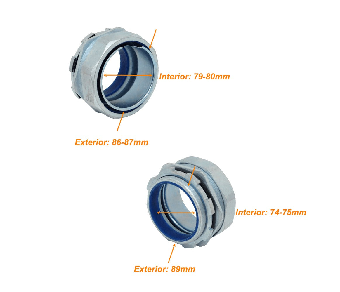 M90-SA Metálico 90mm Prensaestopas para Flexible Aislamiento IP65