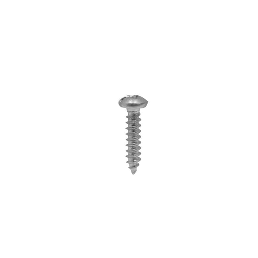 YUR5-04 Lote 50-piezas 4 x 1/2 pulgada Largo 13mm Acabado Plateado Tornillos de Cruz Autorroscantes Punta Aguda