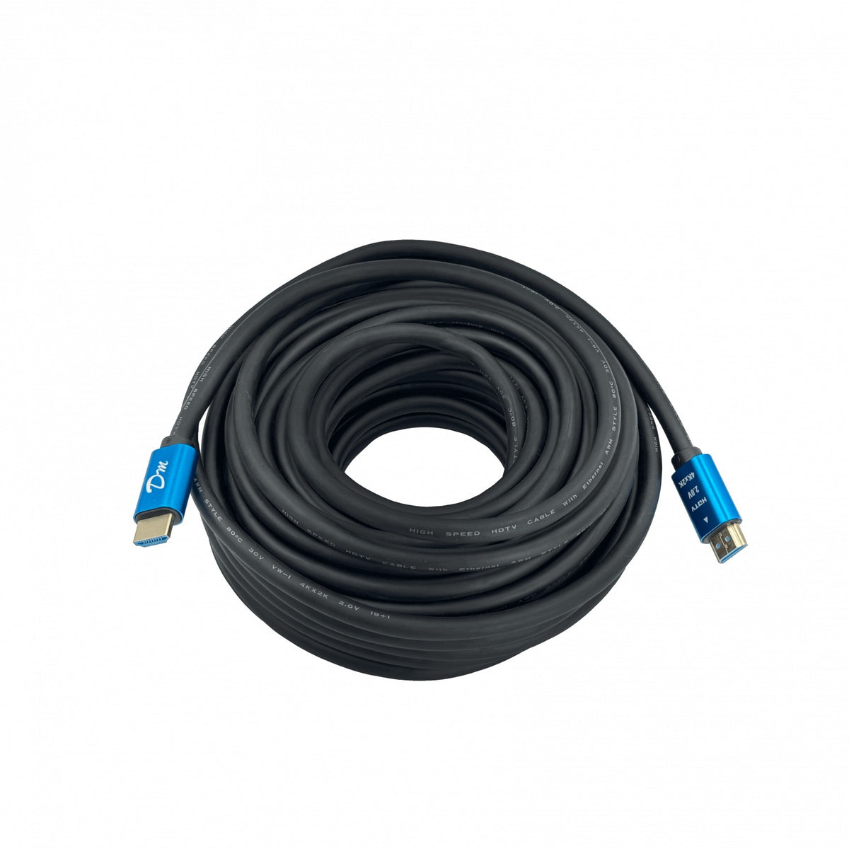 HDMI-15K Cable HDMI macho a macho de 15 metros, versión 2.0, compatible con resolución 4K 2160p a 60Hz, color negro