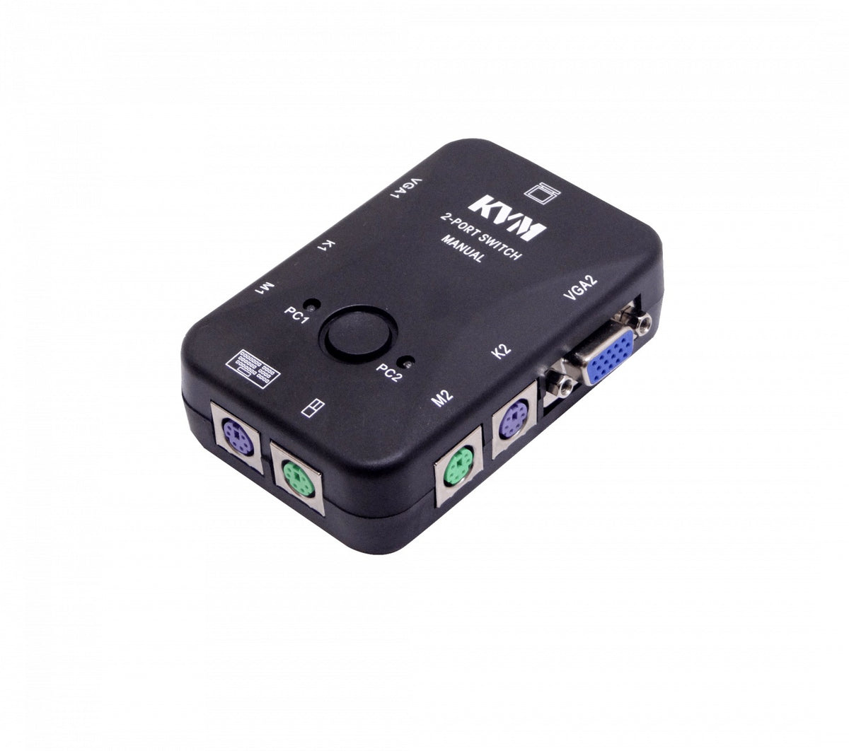 KVM-K02S KVM 2-Puertos-PS2-VGA necesita-Cables no-necesita-Fuente-Alimentación