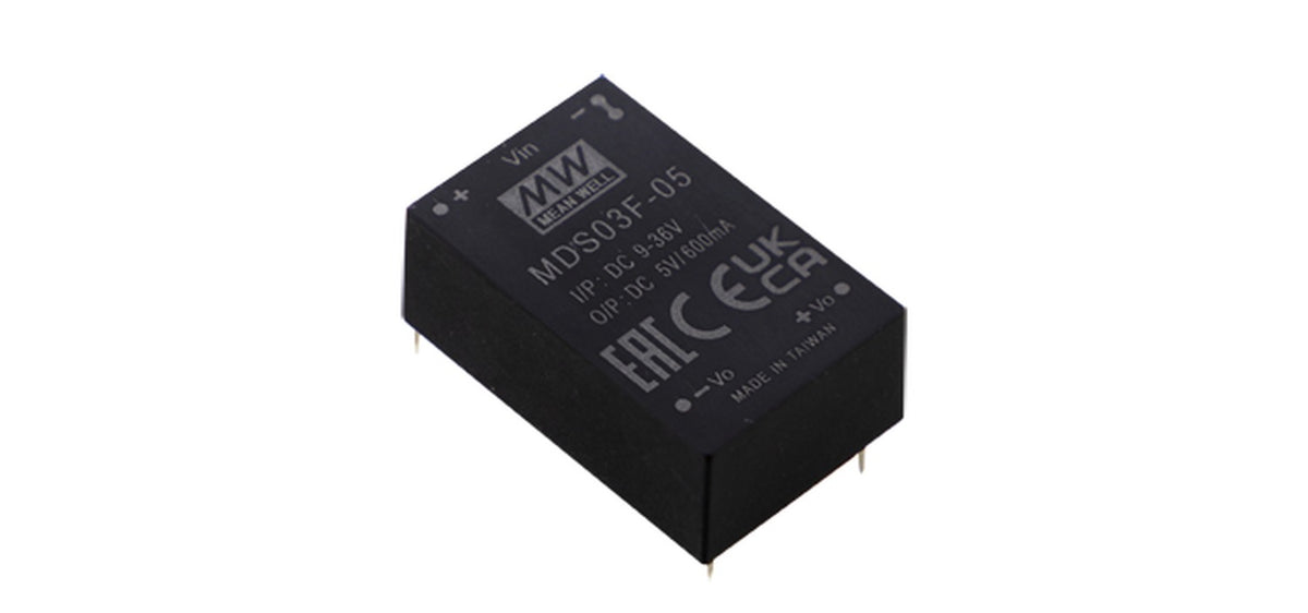 Conversor DC-DC modular médico 3W MDS/MDD03 - 9 a 36VDC - 12V