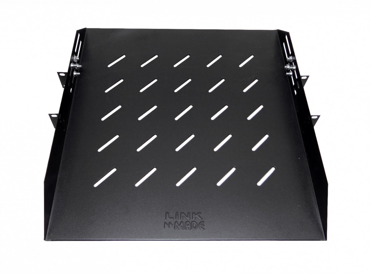 RB1-CA5VL LINKMADE Bandeja Central Ventilada Ajustable de 1U con 50cm de Profundidad Negra