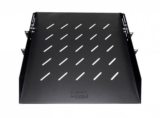RB1-CA5VL LINKMADE Bandeja Central Ventilada Ajustable de 1U con 50cm de Profundidad Negra