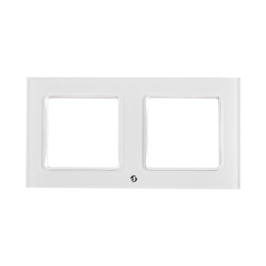 Marco Shelly Wall Frame 2 para 2 Tapas Shelly Wall Switch - Blanco