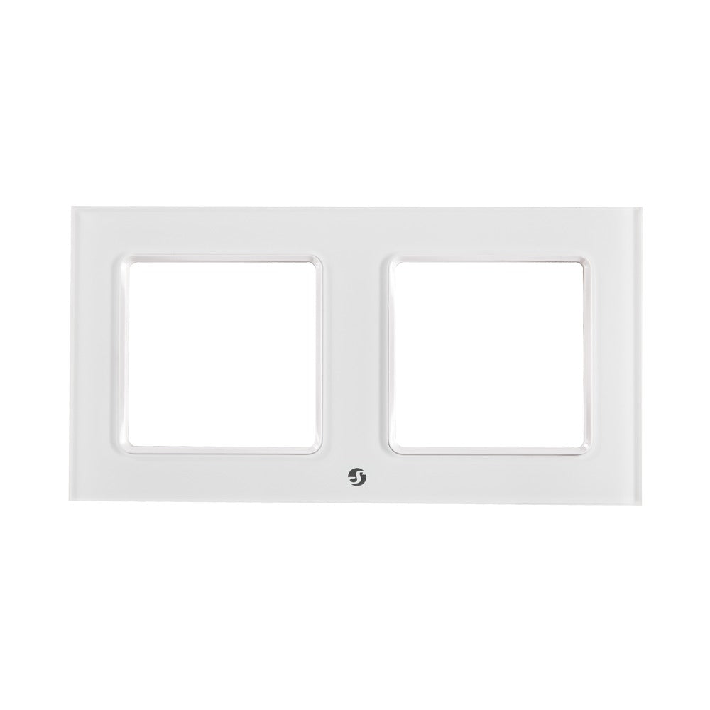 Marco Shelly Wall Frame 2 para 2 Tapas Shelly Wall Switch - Negro