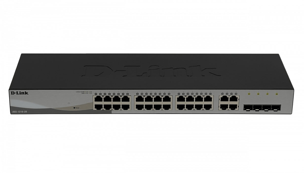 DGS-1210-28 D-LINK 24-1000 4-SFP Switch Smart Rack Fuente-Interna