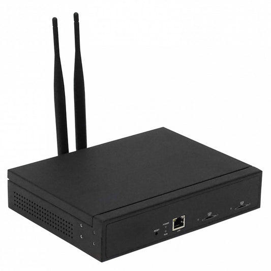 TG200. Pasarela Celulink 2G Doble SIM GSM 1 Puerto LAN con 2 Antenas y Adaptador AMECHI para Rack 1U