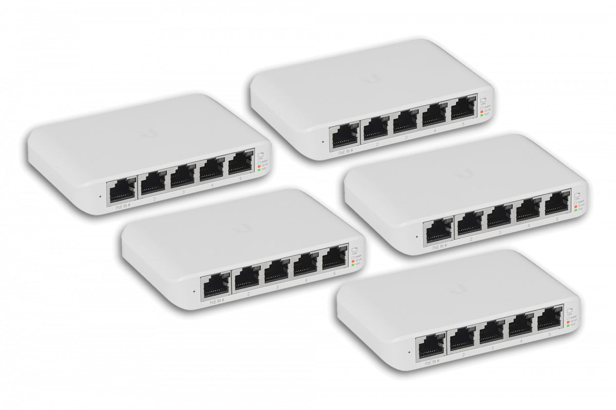 USW-FLEX-MINI-5. UI 5 unidades 5-1000 requiere PoE-af conmutador de capa 2 para interior requiere UniFi UBIQUITI