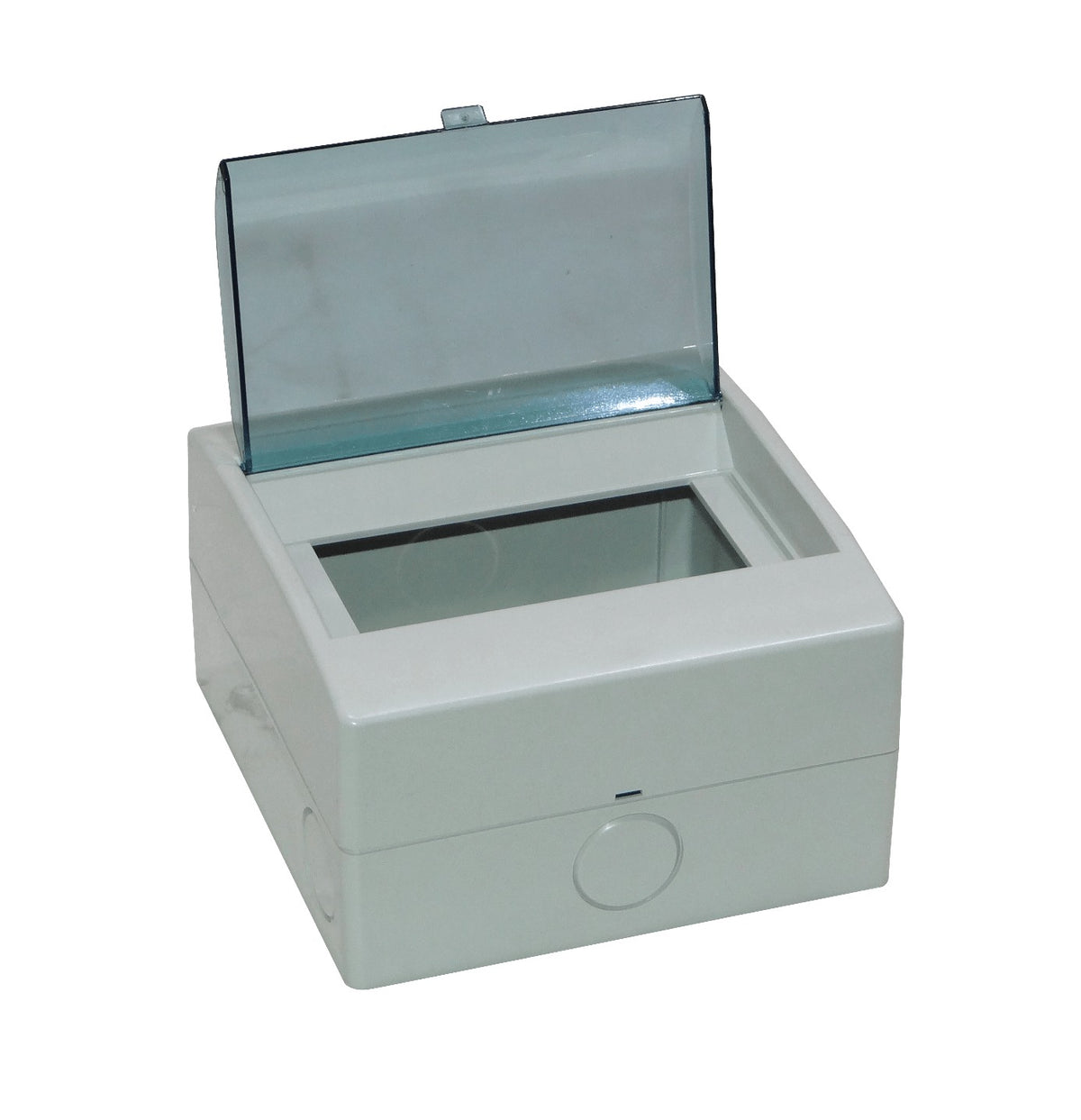 CAJA-DIN5 KALOP Caja Plástica para Riel DIN con Tapa 90/110mm Ancho 46mm Alto KL02476T