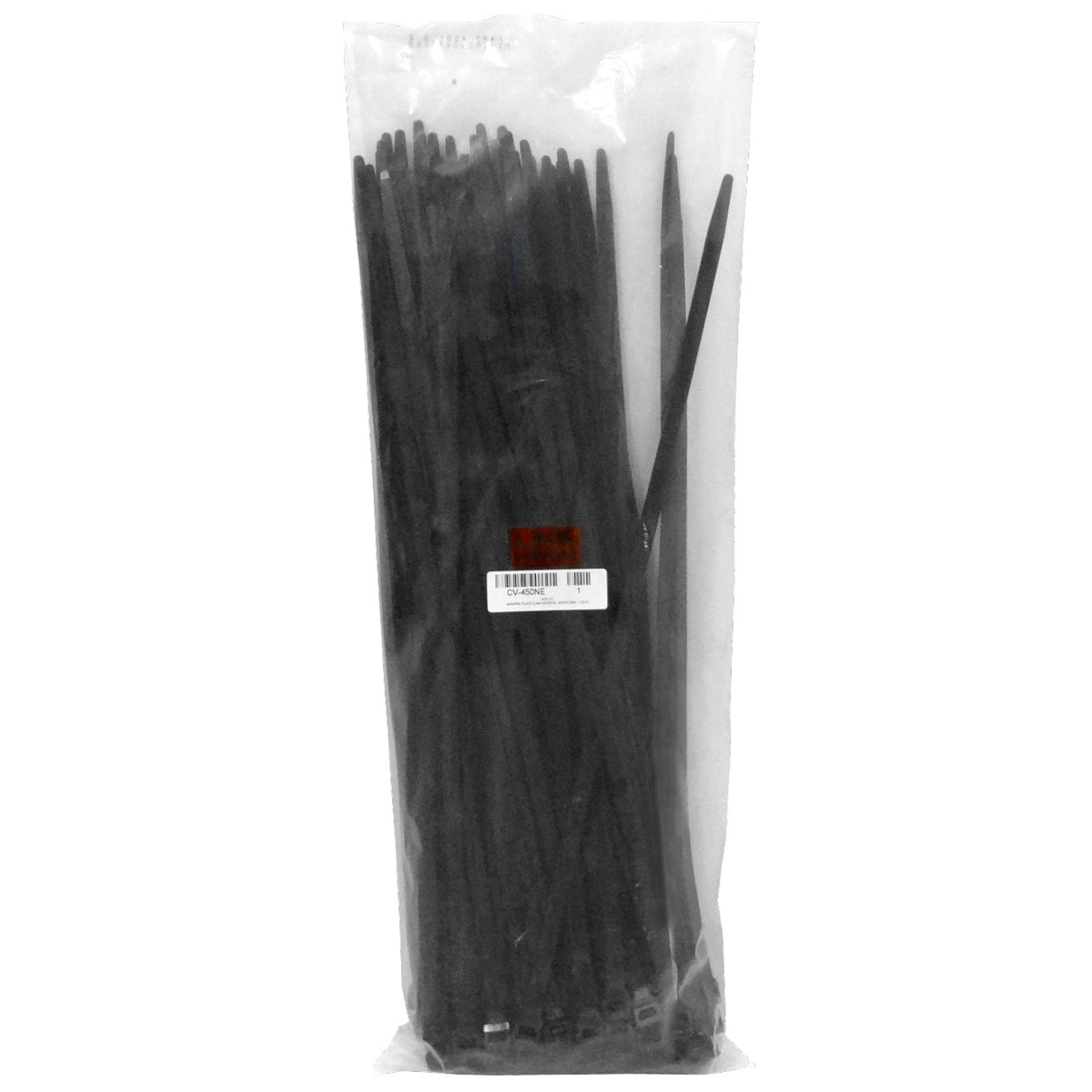 CV-450NE Brida de sujeción nylon negro LINKMADE 450x9.0mm resistencia 80kg paquete 100 unidades apta exterior UV