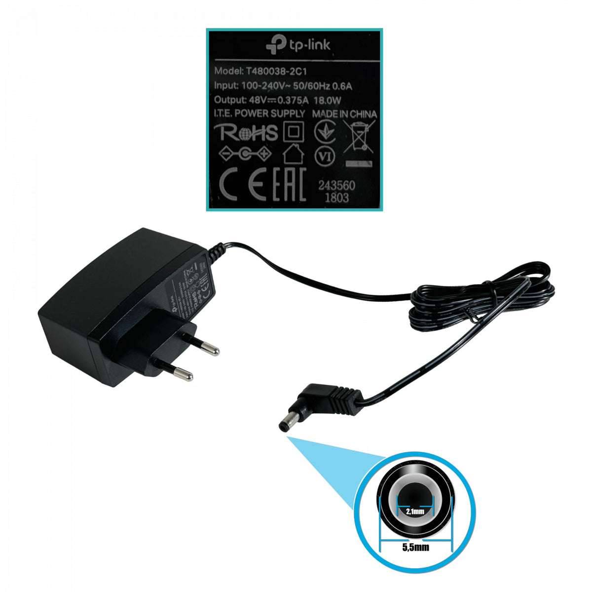 TL-WA1801 TP-LINK WiFi6 4-Antenas-Fijas 1-1000 AX1800 1201/574 5/2,4GHz Punto de Acceso