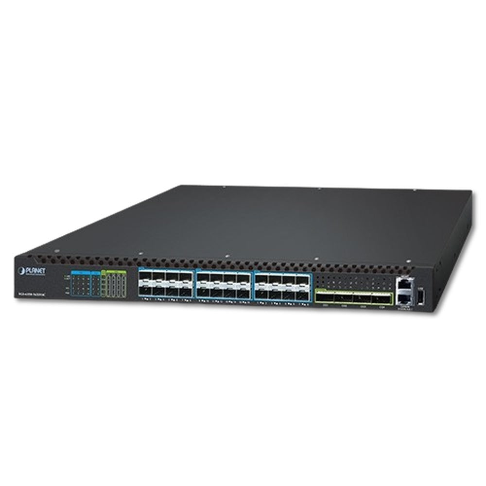 Switch Administrable Layer 3 16 Puertos 10G SFP+ + 8 Puertos 25G SFP28 + 4 Puertos 100G QSFP28 PLANET XGS-6350-16X8Y4C