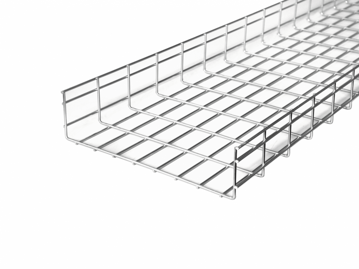 ESCAM-14 LINKCHIP Bandeja Portacables Tipo Malla de Alambre, 100x400mm, Longitud 2.5 metros, Diámetro de Hilo 5mm