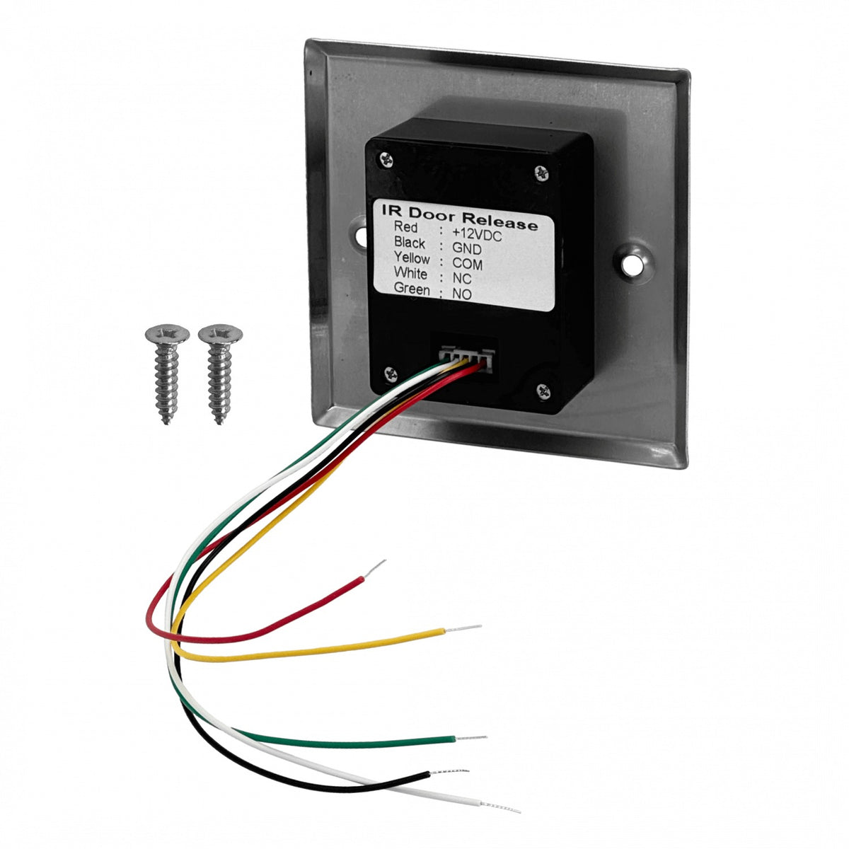 ASF908. DAHUA Botón de salida sin contacto a 10 cm, placa metálica de 86x86 mm