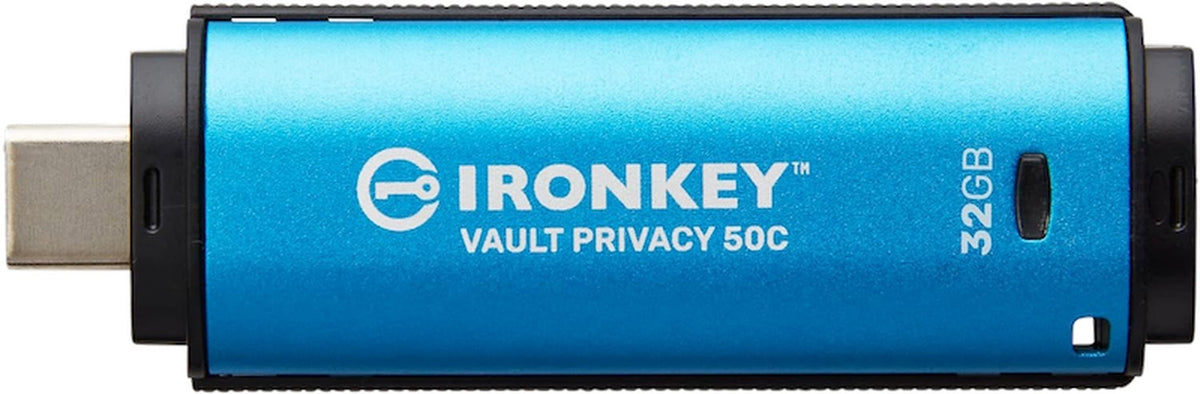 PD-32C. Memoria USB-C Kingston IronKey IKVP50C de 32 GB con cifrado AES de 256 bits