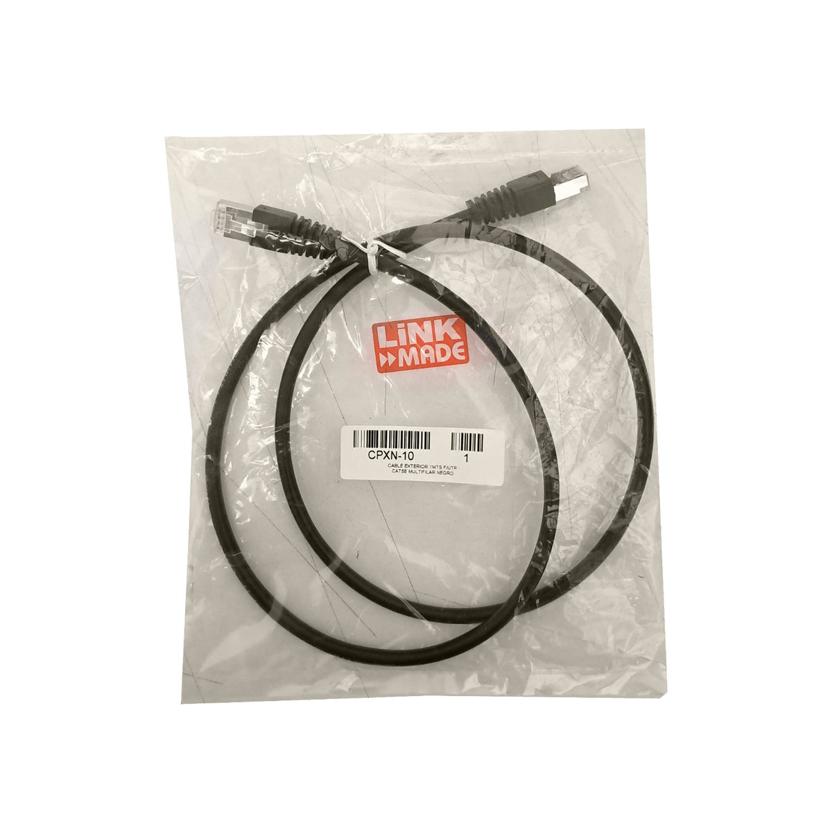 CPXN-10 LINKMADE EXT 1MT MULTIF SF/UTP NEGRO CAT5E Cable para Intemperie