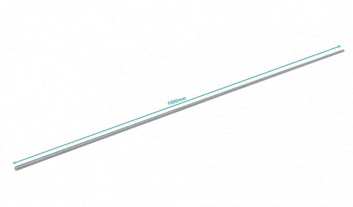 ZP51 Varilla roscada de zinc tipo sinfín de 5/16 pulgadas (7,94mm) por 1 metro de largo, espárrago de 100cm