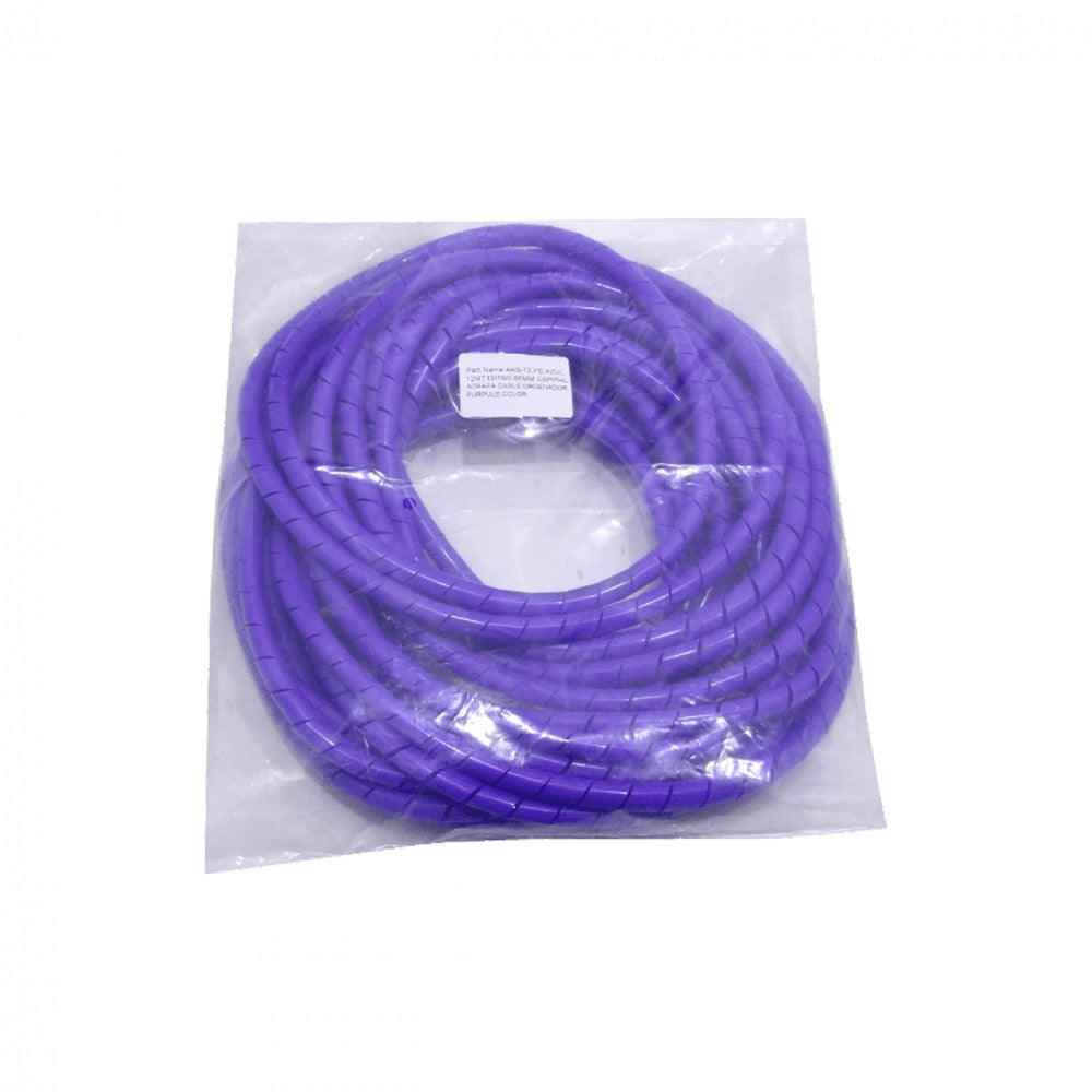 KS-12P PE Violeta 12 metros 12/15/0,85mm Helicoidal Sujeta Cable Organizador