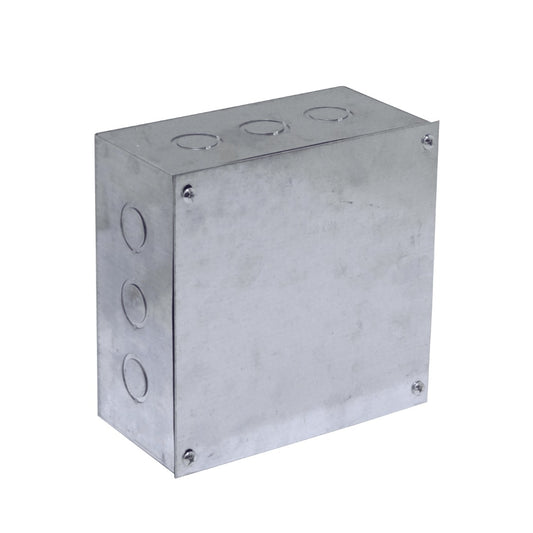 FPCWM-5 B22 Gabinete 200x200x100mm con Cubierta-205x205mm Galvanizada Metálica