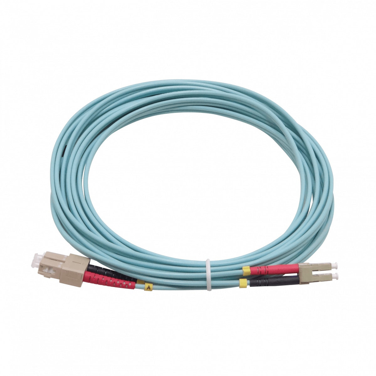 JF3LC5 5mt LC-SC OM3 MultiModo MM Duplex Jumper Fibra 50/125um 3.0mm LSZH