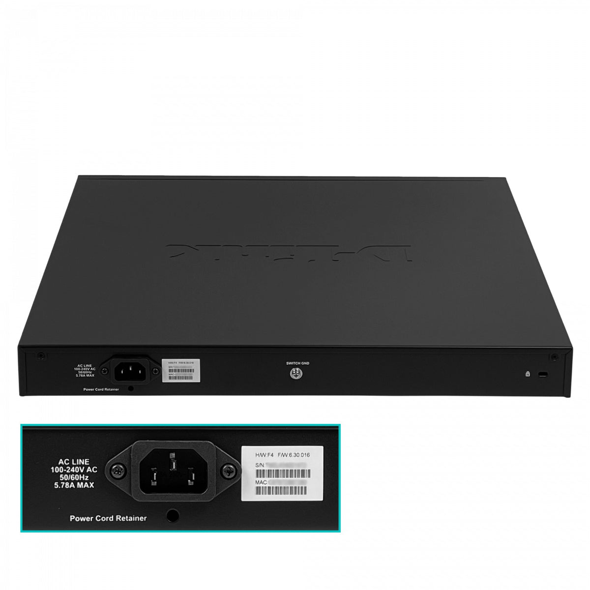 DGS-1210-52P D-LINK 48-1000-PoE+ 4-SFP tot-370W Switch Smart Rack req-Cable-C13