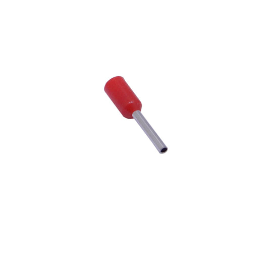 E0508-R Rojo 0,5mm2 8/14mm 100-unid AWG22 Ferrules Terminal Aislado Crimpeable