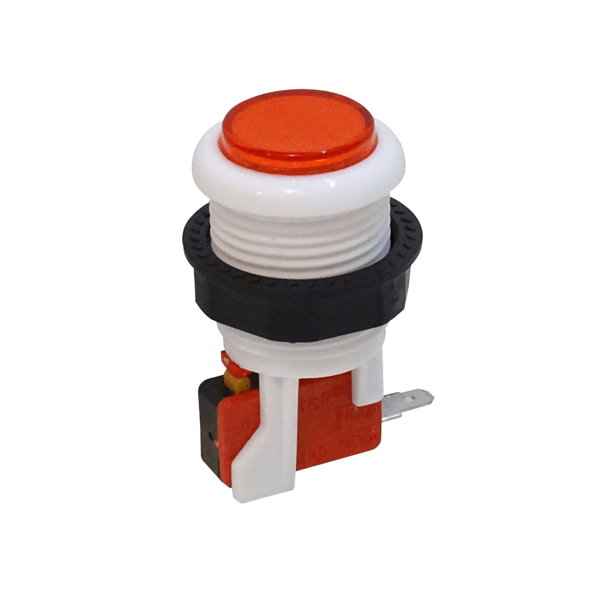 BOTON-ROJO Rojo Arcade Interruptor Pulsador 27mm NA N/A 2-pin