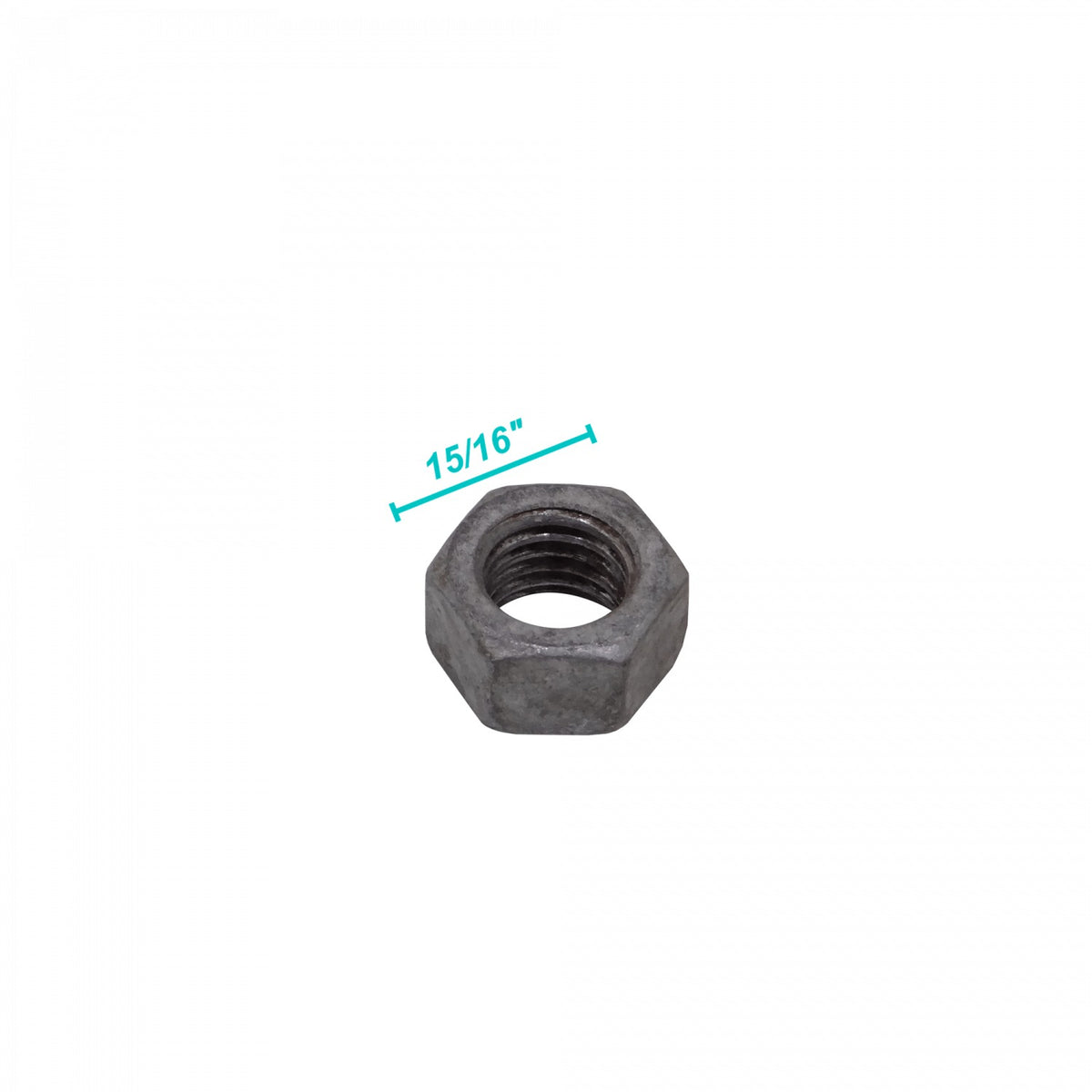 GTL01058 Perno de ojo 5/8 x 8 pulgadas con 2 tuercas hexagonales de 15/16 y 2 placas de 6x6 cm