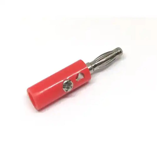 Conector Bala 4mm Tipo Macho Rojizo