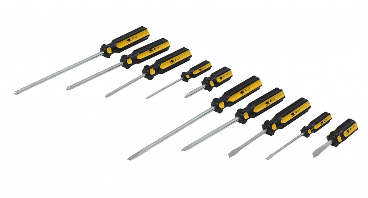 LLADORES-10 Kit 5-Paleta-3-5-6-6-6 / 5-Cruz-0-1-2-2-2 10-Destornilladores TN0311