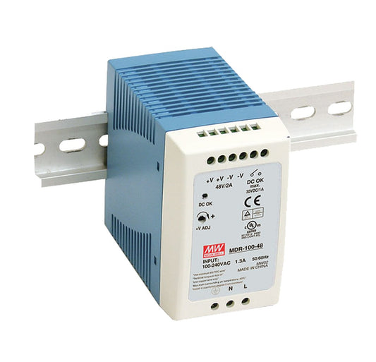 Fuente de poder Riel DIN 100W plástico MDR-100 - 12V