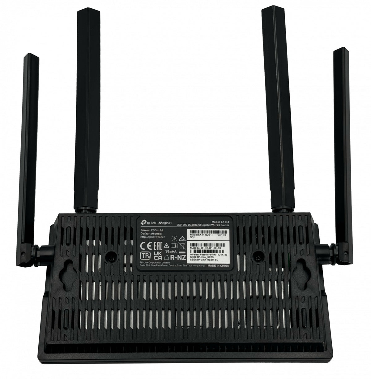EX141 TP-LINK Sistema WiFi6 Mesh AX1500 Doble Banda 5GHz+2.4GHz 1201+300Mbps 4 antenas 3 puertos LAN 1 puerto WAN
