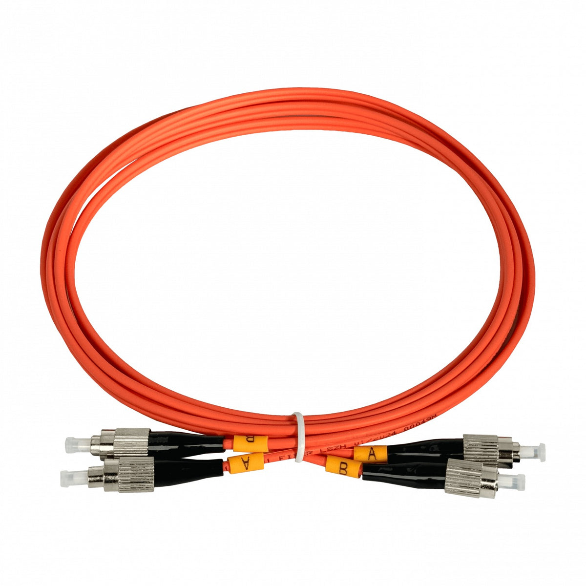 JFMFF2 Latiguillo dúplex de fibra óptica multimodo OM1 62.5/125µm, 2 metros, conectores FC-FC, cubierta LSZH