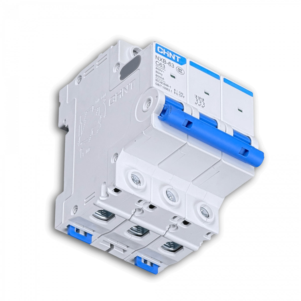 AUTOMATICO-63A3 Disyuntor Magnetotérmico Trifásico 3 Polos x 63A Poder de Corte 15kA Tensión 230/400V Curva C Modelo BKN-b