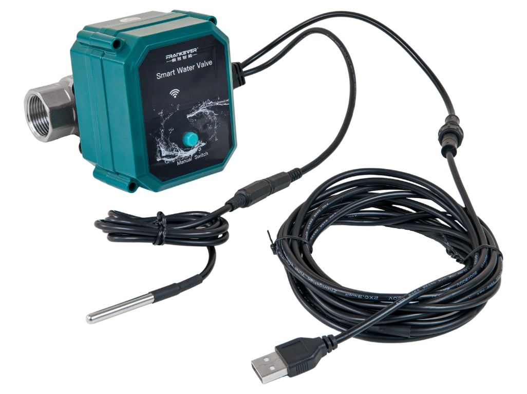 Válvula de Agua Inteligente FrankEver FK-V02 NSF, Wi-Fi y Bluetooth, Powered by Shelly - DN25