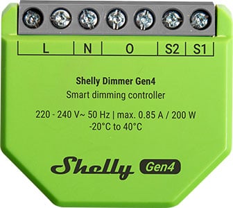 Dimmer inteligente de 1 canal 200W sin cable neutro Wi-Fi, Zigbee y Bluetooth