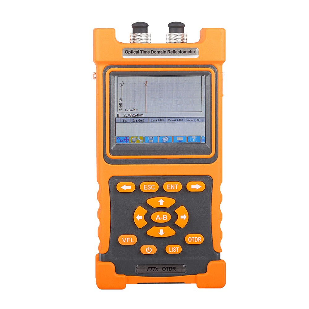 OTDR-70KM SM 1310/1550nm 70-80km 28-26dB ST/SC/FC USB Recargable Reflectometro