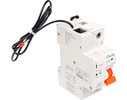 Disyuntor Inteligente Shelly Pro 2CB 2 Polos con Protección de Sobre y Subtensión, Wi-Fi, Bluetooth y Ethernet - 40A