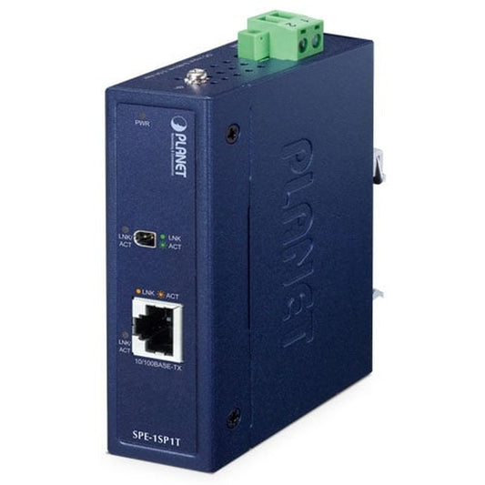 Convertidor de Medios Industrial Single-Pair Ethernet 10BASE-T1L a 10/100BASE-TX con Conector IEC 63171-2