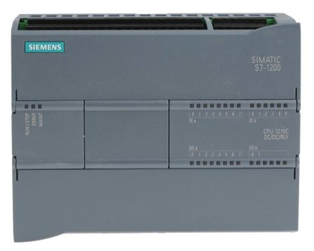 PLC SIMATIC S7-1200 CPU 1215C DC/DC/relé, 14 DI / 10 DO / 2 AI / 2 AO, 2 puertos PROFINET