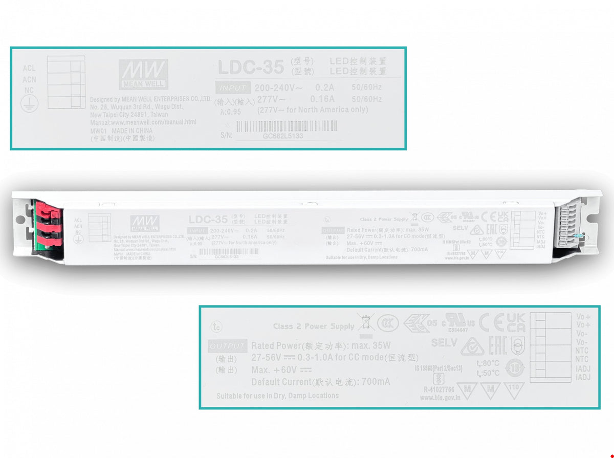 F700-35W MEANWELL LDC-35 vista 2