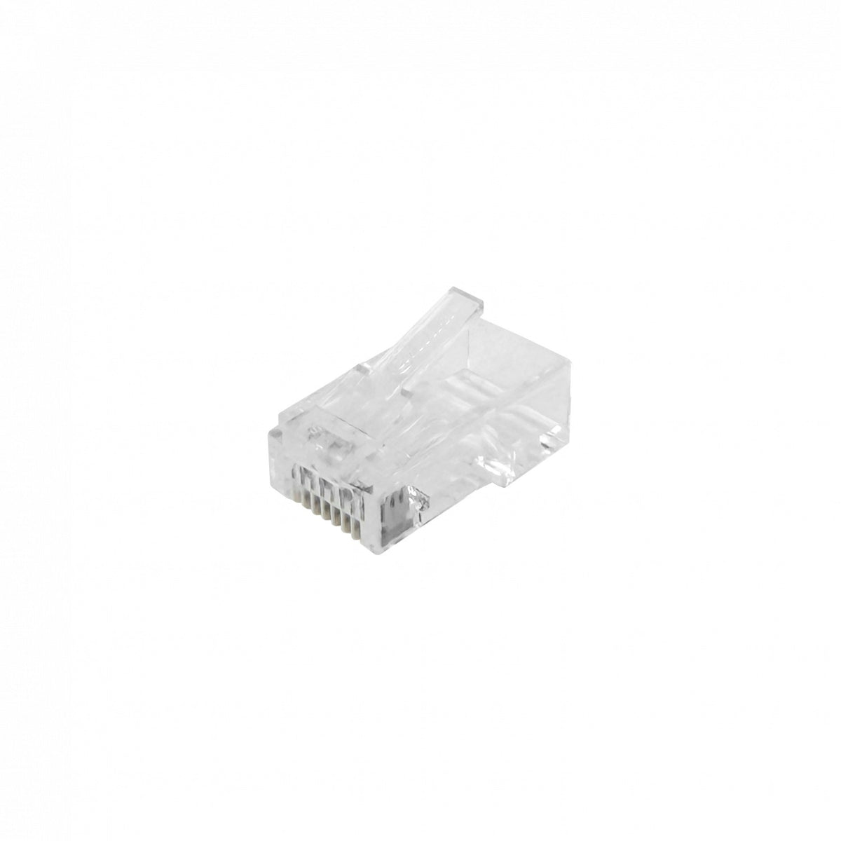 RJ6-U. Conector RJ45 unifilar DAHUA CAT6 sin guía, 100 unidades crimpeables vista 4