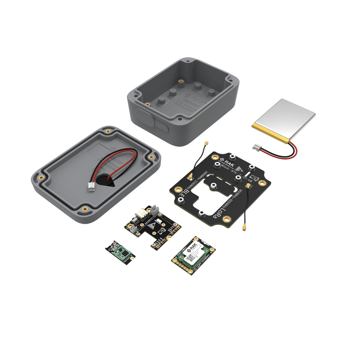 WisBlock Earthquake Sensor Solution RAK10703 con batería (900 MHz)