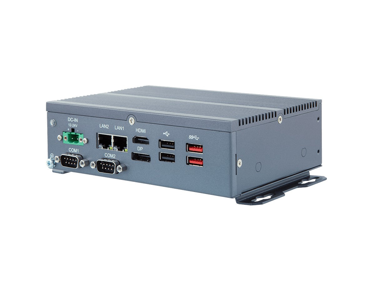 PC Industrial Fanless Intel Celeron J6412 Elkhart Lake, 1 GbE + 1 2.5GbE vista 2
